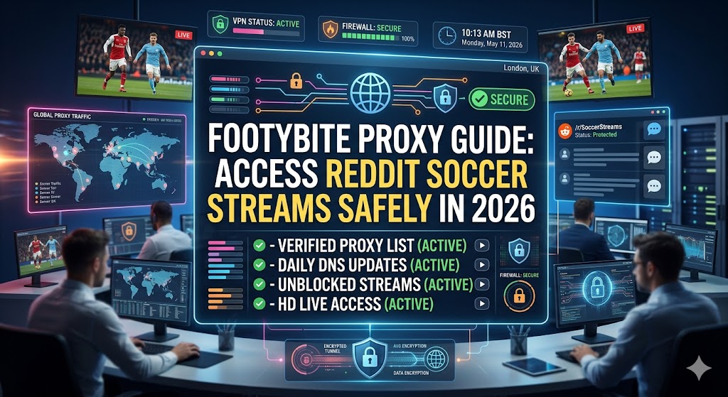 Footybite Proxy Guide: Access Reddit Soccer Streams Safely in 2026