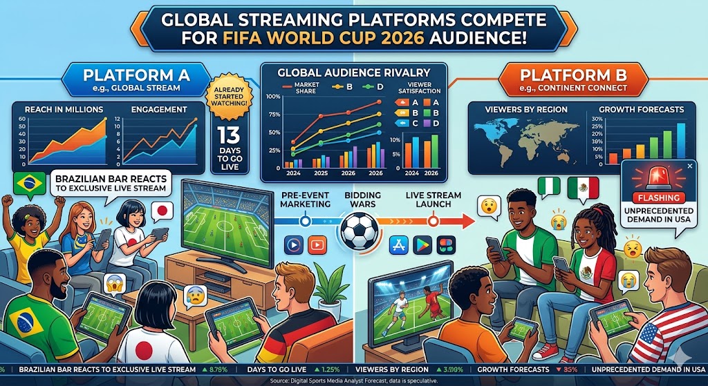 Global Streaming Platforms Compete for FIFA World Cup 2026 Audience